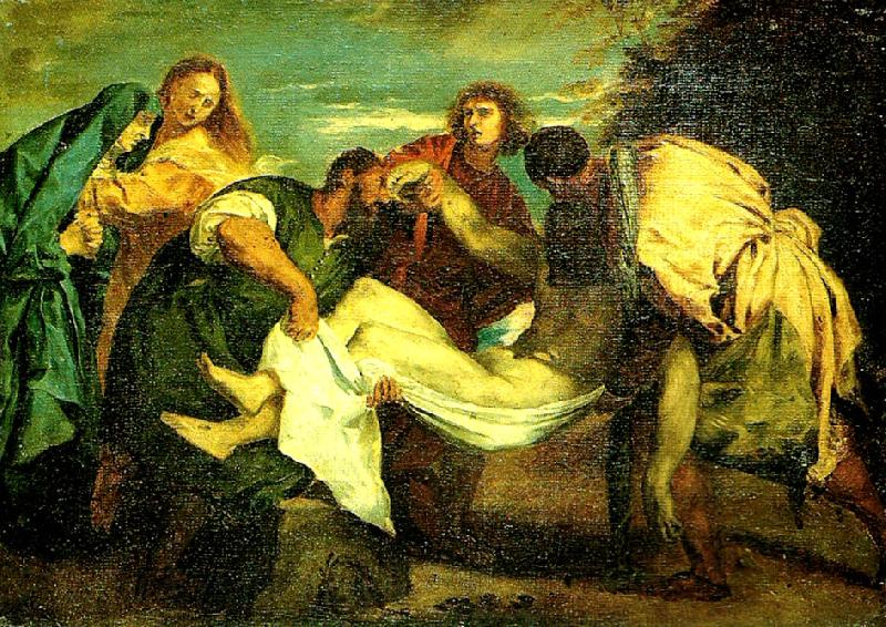 Eugene Delacroix la mise au tombeau